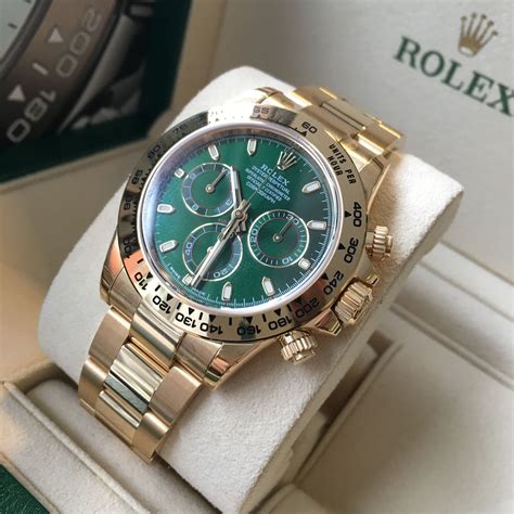 rolex daytona gold grün|solid gold rolex daytona price.